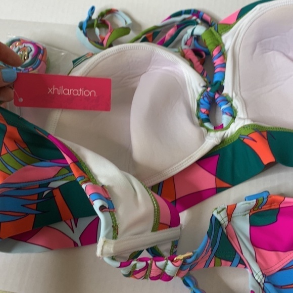 Xhilaration juniors plus size tropical bandeau swim bikini top NWT - Picture 7 of 10